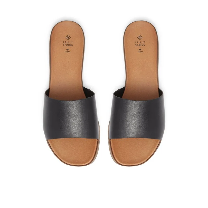 Sandale negre pentru femei, model casual de vară