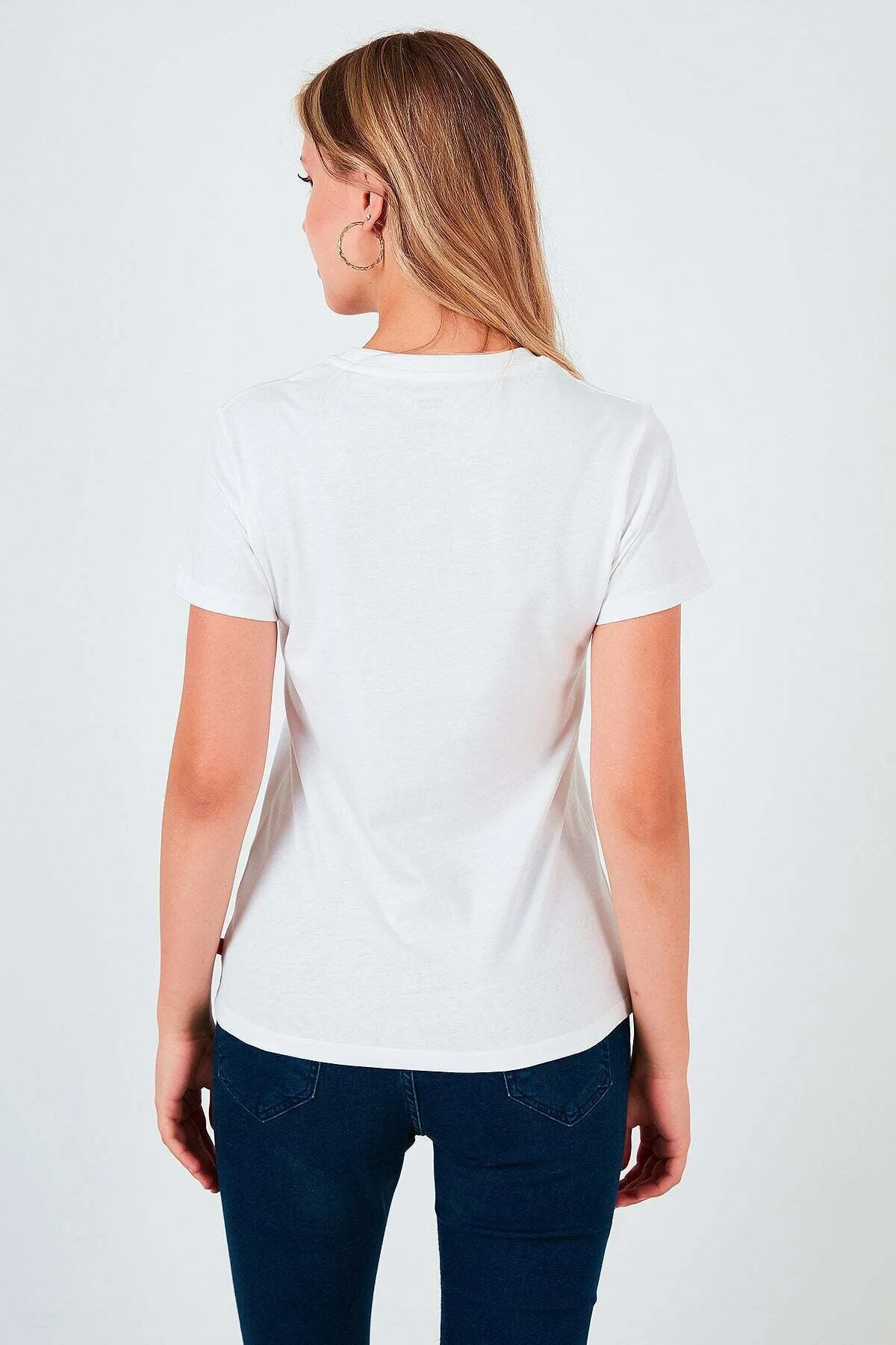 Tricou alb damă cu imprimeu Levi's