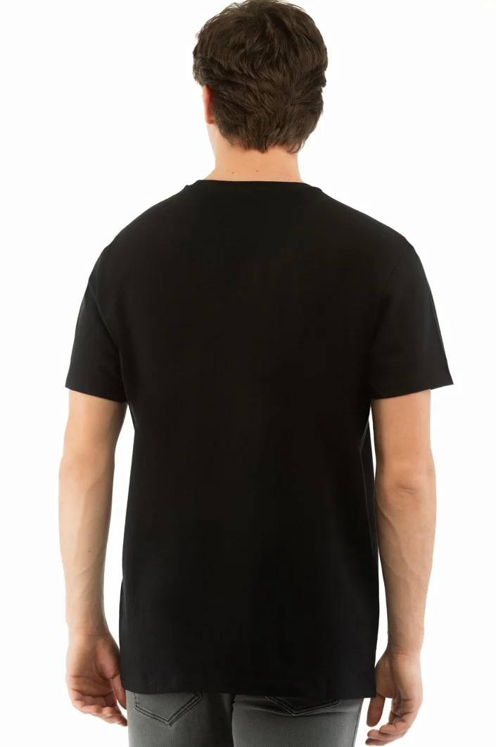 Tricou Bărbați POLICE Negru 100% Bumbac