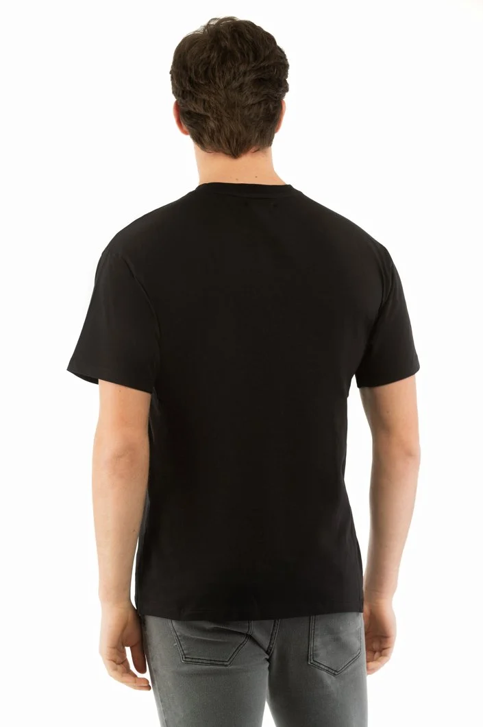 Tricou Bărbați POLICE Black Beauty Negru Casual Fit
