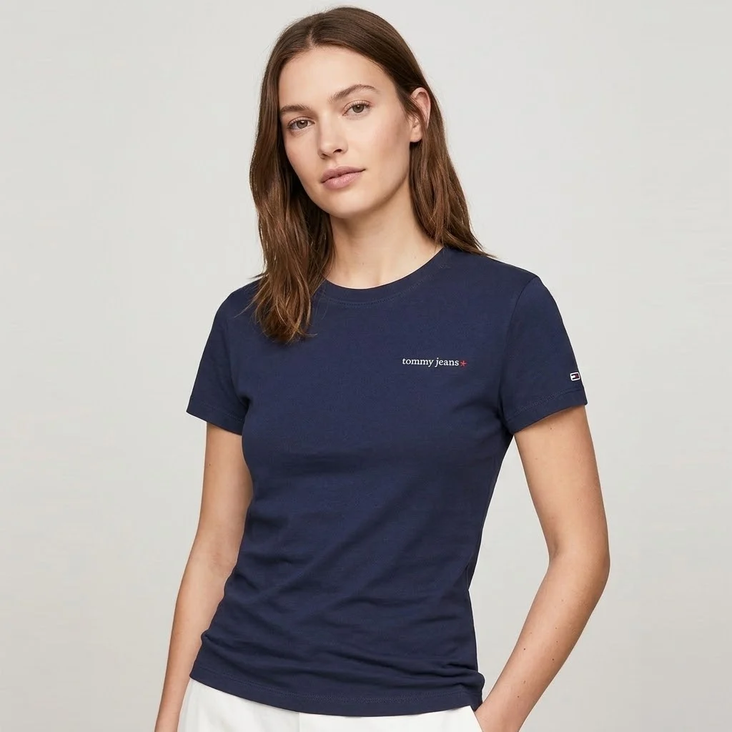 Tricou Tommy Hilfiger pentru femei de culoare albastră