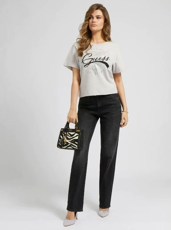 Blugi negri GUESS Authentic pentru femei, model skinny fit