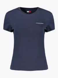 Tricou Tommy Hilfiger pentru femei de culoare albastră